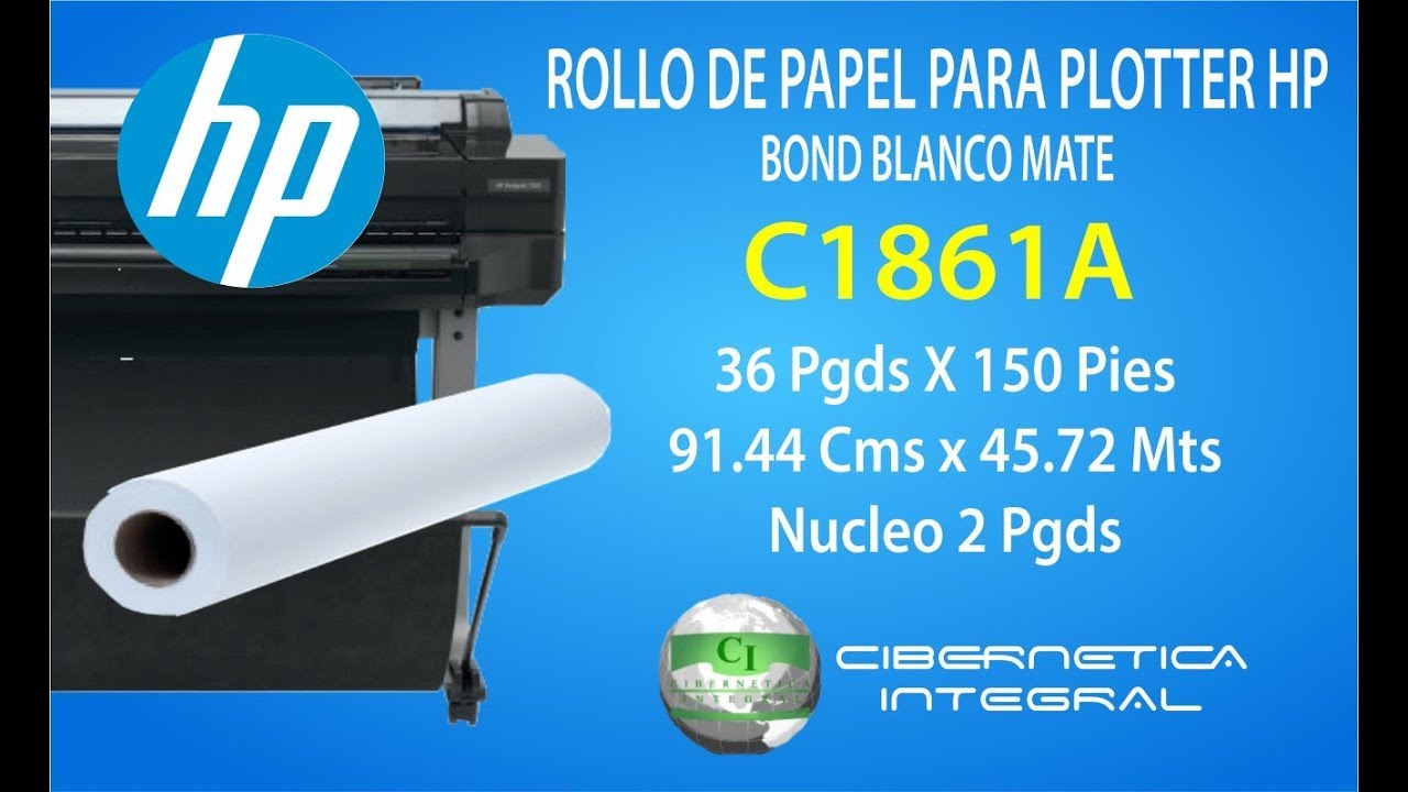 Rouleau Papier HP DesignJet Extra Blanc - 914 mm x 45 -7 m