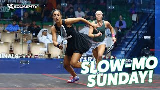 Hania El Hammamy v Amanda Sobhy in Slow Motion | Slow Mo Sunday ?