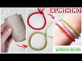 Como hacer una PULSERA KUMIHIMO usando un tubo de papel higiénico! DIY🤯