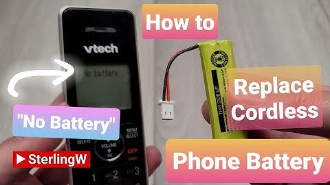 "NO BATTERY" How to replace your Cordless Phone batteries- ( VTECH  LS6425 "NO BATTERY" Fix )