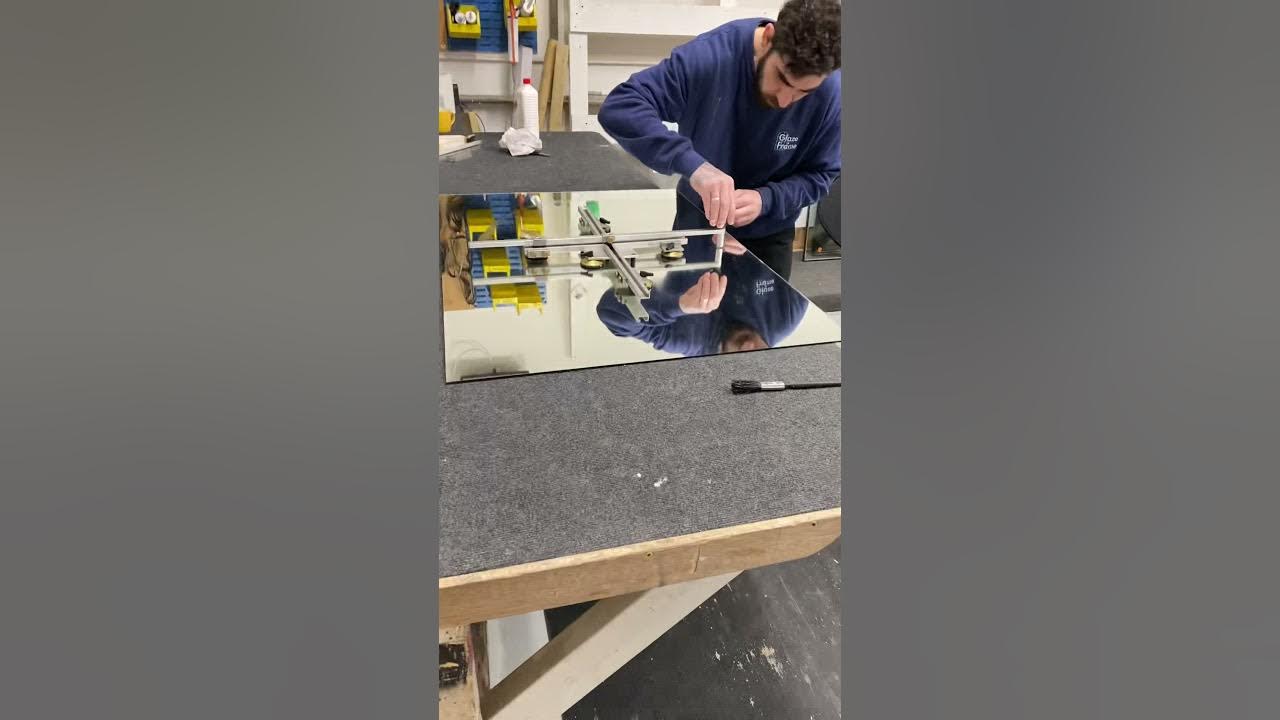 How to cut oval mirror YouTube