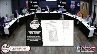 La Grange Special Called City Council Meeting 6.17.2026