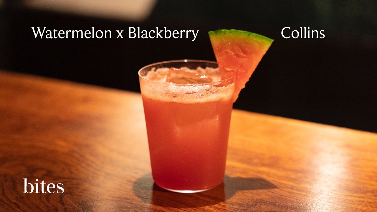 初夏の風味 小玉西瓜×ブラックベリーのコリンズ 石垣忍 / Early Summer Flavors Small Watermelon × Blackberry Collins