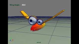 MAYA Expression WingAngle : FridgeMonsters