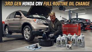 3rd Gen Honda CRV Complete Oil Change JOATD