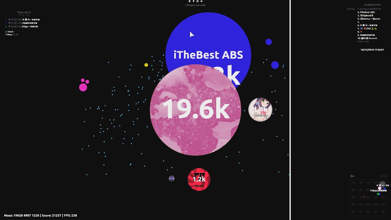 Agar.io - VANATOR vs R/a/ndoms & RandOMGs