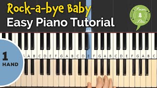 Rock-a-bye Baby on the Piano | Easy Piano Tutorial