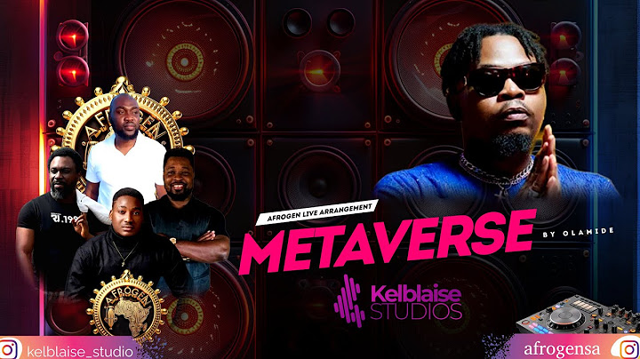 Olamide - Metaverse Live performance by AFROGEN LIVE Band