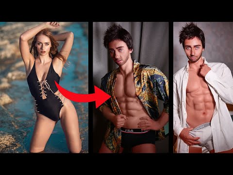 Girl To Guy Transformation With a Bodysuit for a Photoshoot
