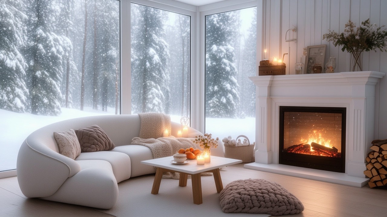 Cozy Midnight Café Jazz ☕⛄ Smooth Winter Music for Deep Focus & Relax | 12 Hours Jazz Mix