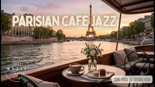 🥐 Parisian Café Jazz | Sunset Piano & Café Vibes at Golden Hour
