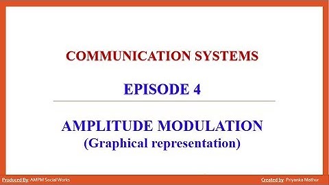 Episode -4: AM Graphical Representation