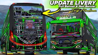 UPDATE NEW🔥 SHARE LIVERY BUS QQ TRANS NABILA FULL BANNER & NON BANNER TRIP MADIUN! MOD BUSSID KP JB3