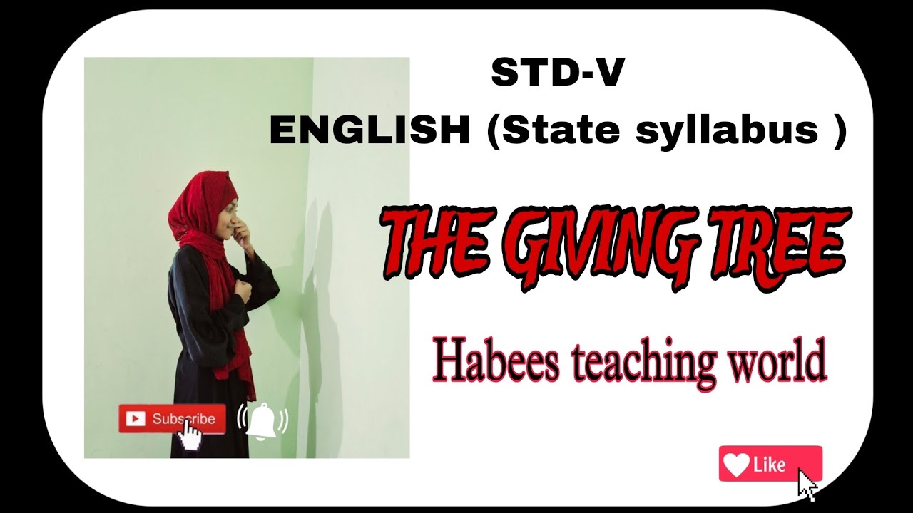 STD 5 ENGLISH 'THE GIVING TREE'.