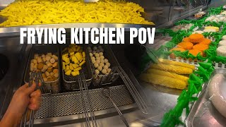 POV: Frying a BIG Snack Order | Real Kitchen Sounds | Dutch Snackbar