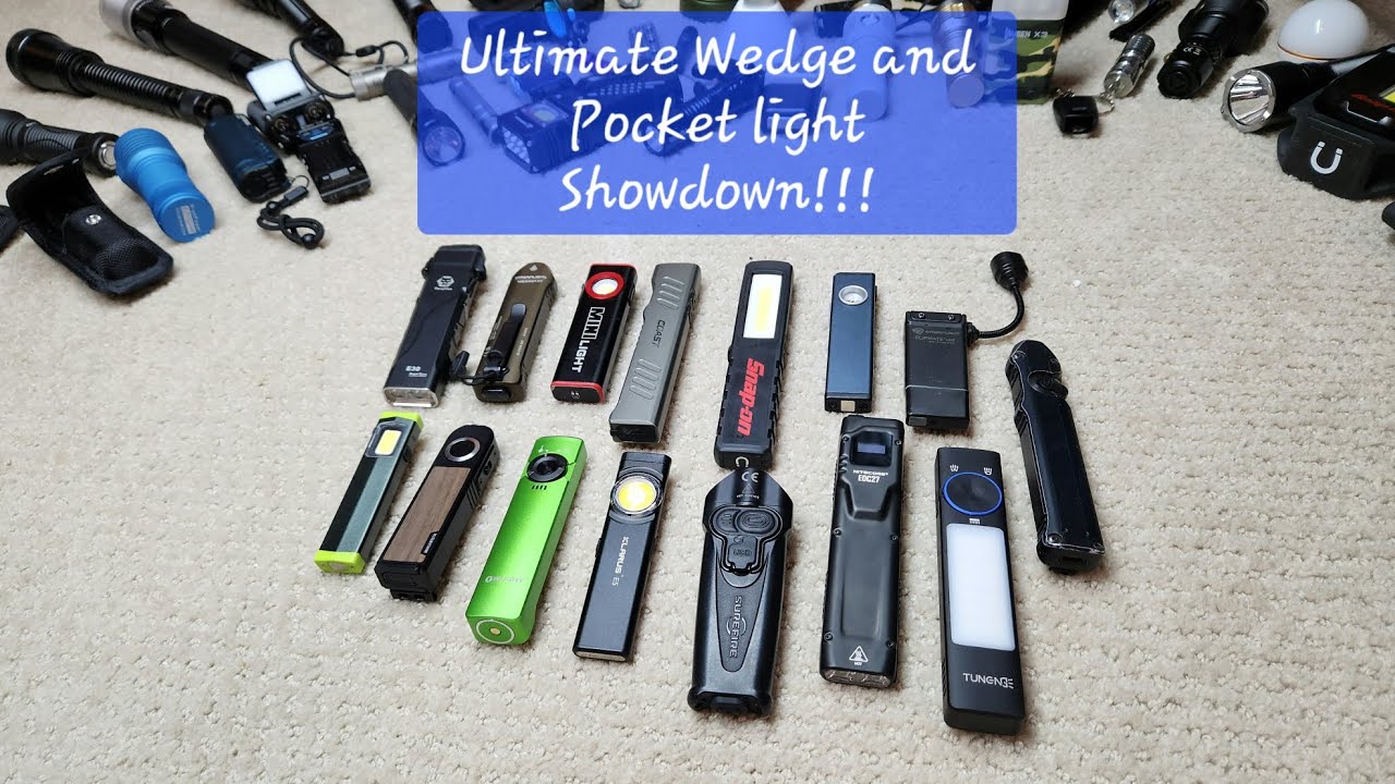 Ranking All of the Wedge and Small Pocket Flashlights! YouTube