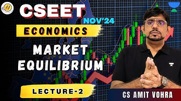 CSEET | Economics | Market Equilibrium (Lec-2) I CS Amit Vohra #unacademy #cseet #cs