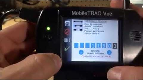 How to Program Sensors in Mobile Awareness MobileTRAQ Vue with TireStat