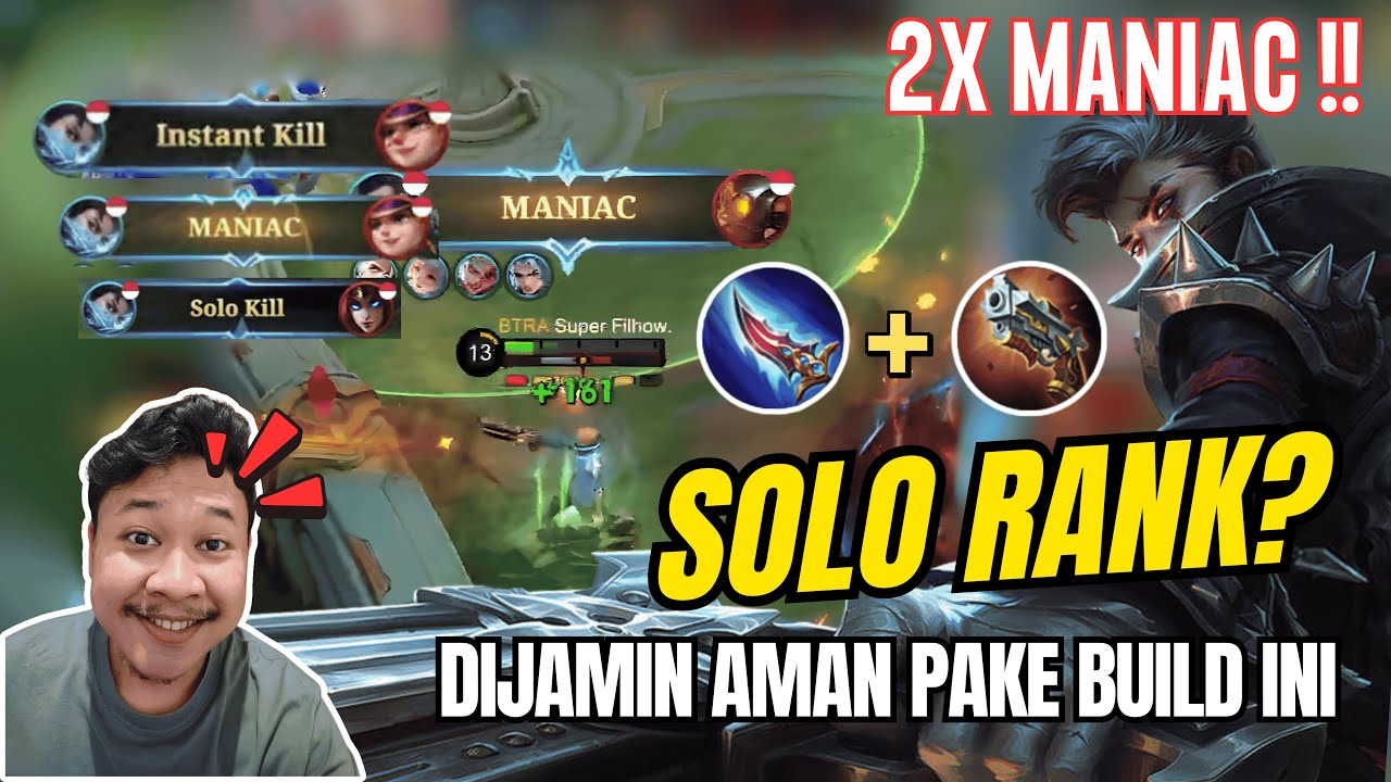 Solo Rank Aman! GRANGER Build Tersakit Season 38 Anti Mati!