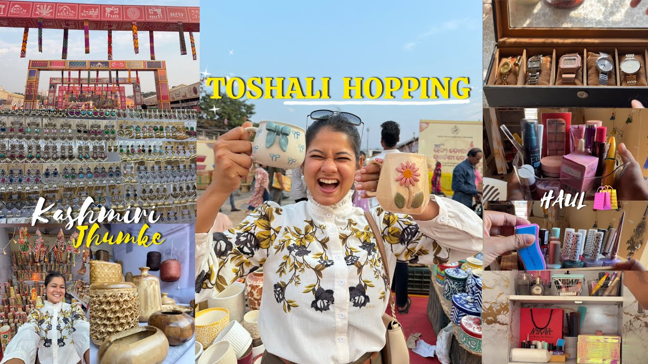 Day 32/365 🎬 TOSHALI MELA 2026 🎡 | KASHMIRI JHUMKE ✨ | MAKEUP SKINCARE HAUL 💋 | #bhubaneswar #vlog 