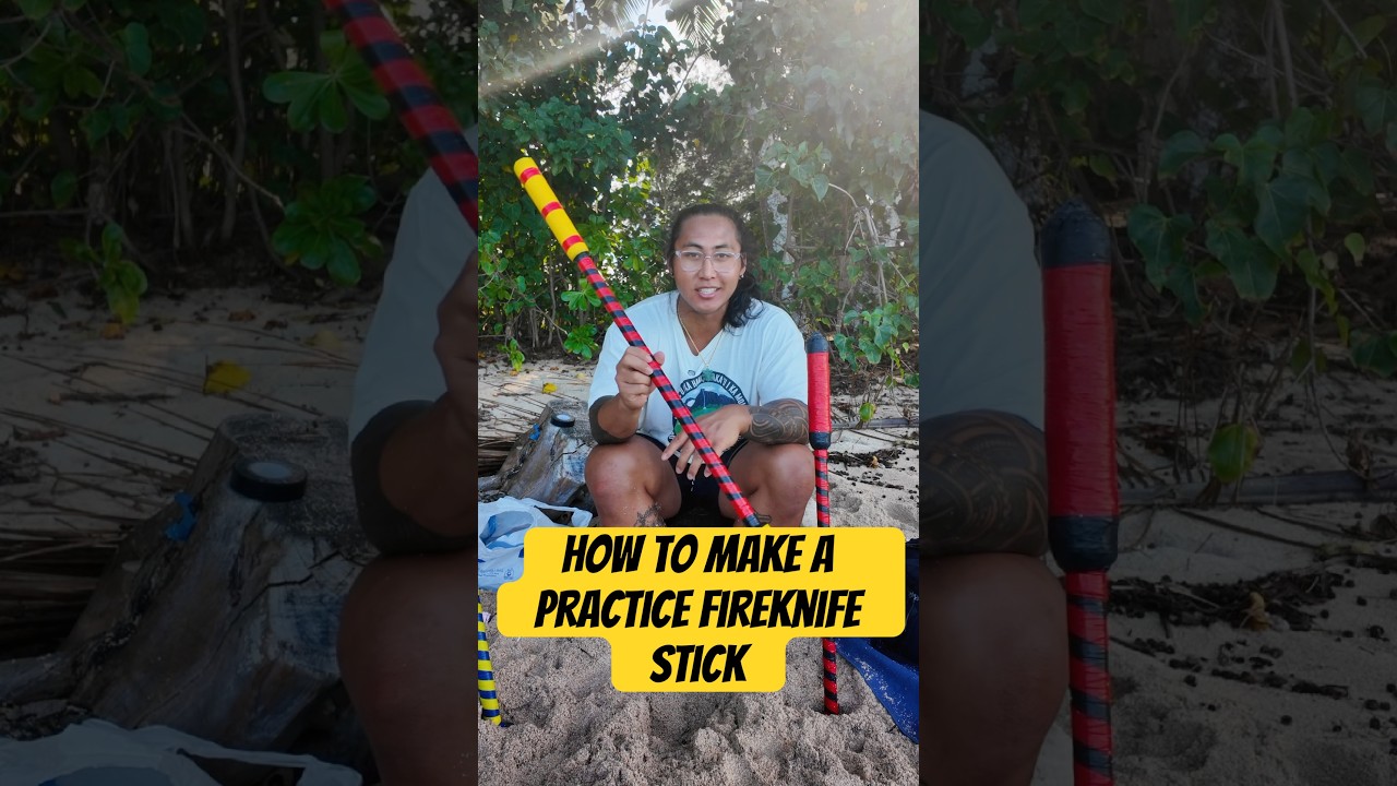 how to make a practice fireknife stick 