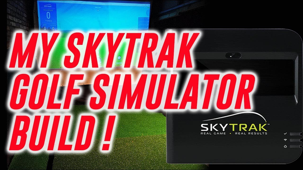 My Home Skytrak Golf Simulator Build Walk Through - YouTube