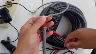 How to check for broken cables with a multimeter