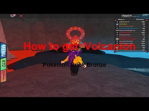 Me and volcanion in pokemon brick bronze which is in Roblox