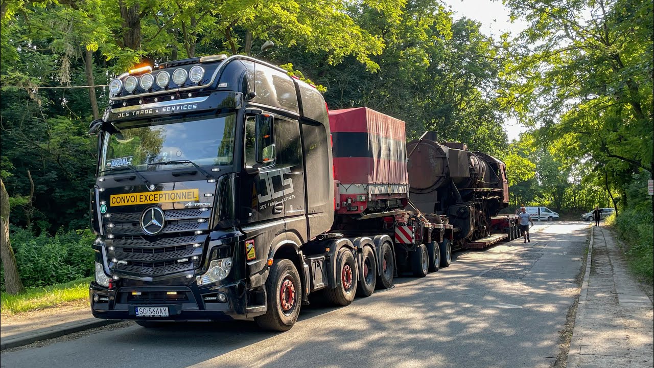 Transport parowozu Ty2-140 z Nysy do Jarocina 11.06.2025r.