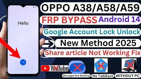 Oppo A59 5G FRP Bypass Android 13,14/Oppo(CPH2617)FRP Bypass Without Pc/Frp Unlock/GSM DEVIL