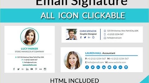 HTML Clickable Email Signature Bangla Tutorial Master Class