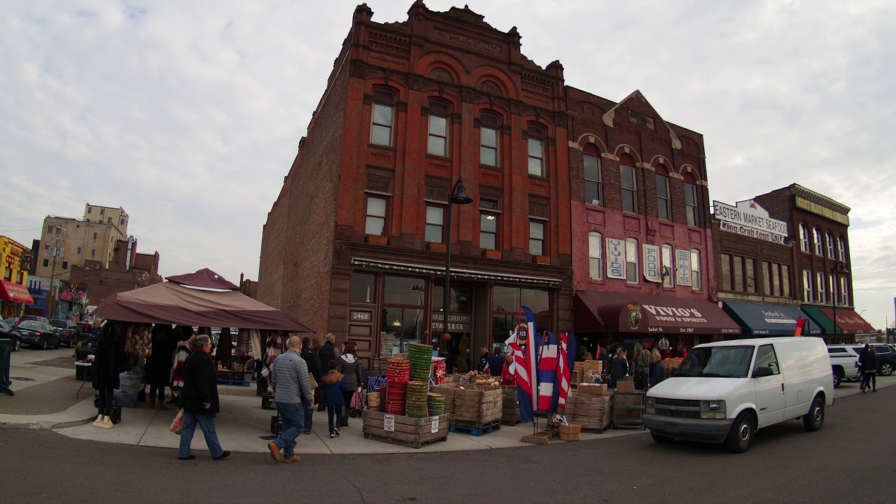 Eastern Market Detroit Historic District Buildings YouTube