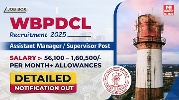 WBPDCL Recruitment 2025 | Assistant Manager & Supervisor Posts | Salary + Allowances | Apply  Now!