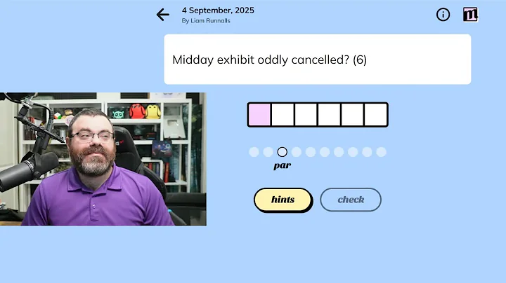 Minute Cryptic Sept 4th, 2025 #wordgames #crypticcrossword #crossword