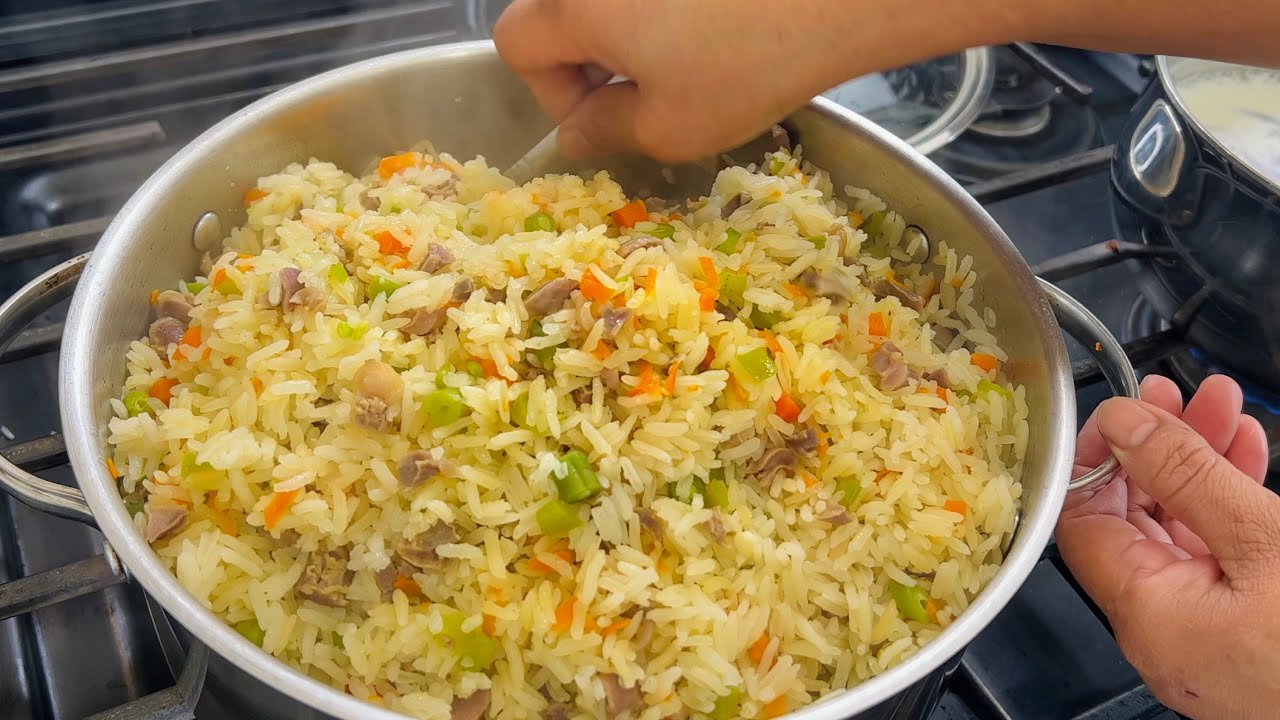 Como hacer un delicioso Arroz con Mollejas que quede suelto y con las mollejas blanditas