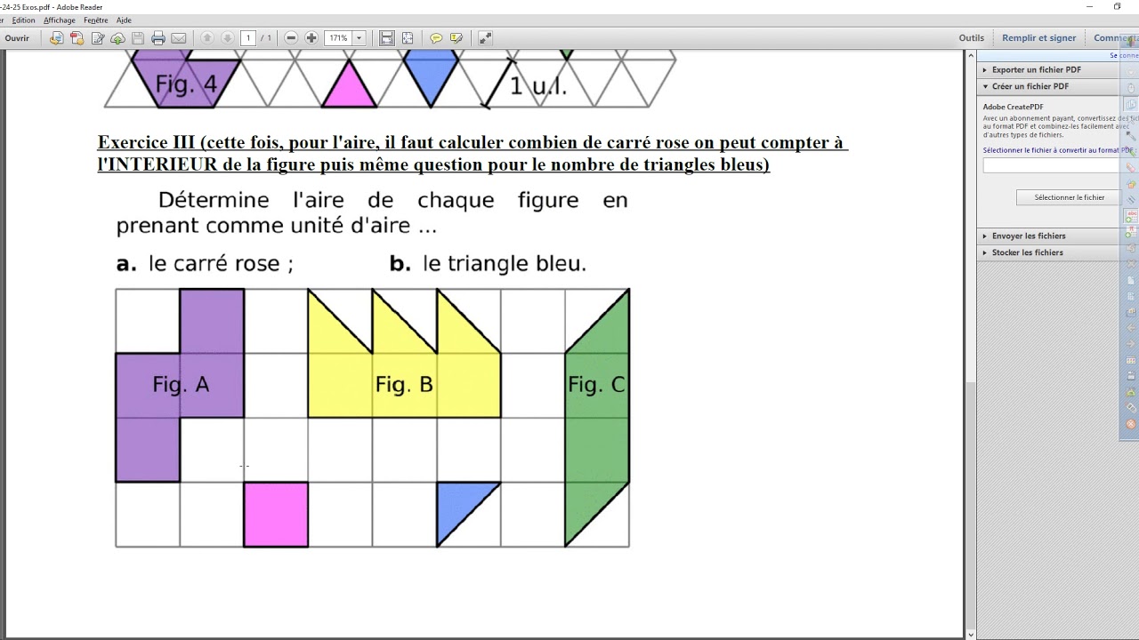 calculer l'aire d'un parallélépipéde 4ème Mathématiques