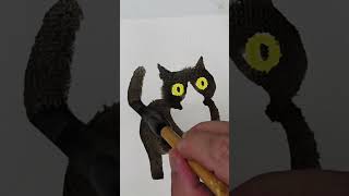 #shorts how to paint a cute cat