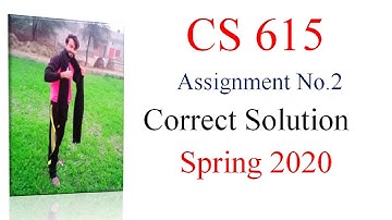 CS615 Assignment No.2 Solution Spring 2020 /knowledge of world