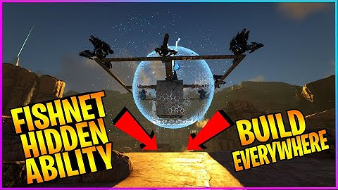How to ARK: #8 Build Floating Structures with "Fish Net" | ARK Survival Evolved #glitch