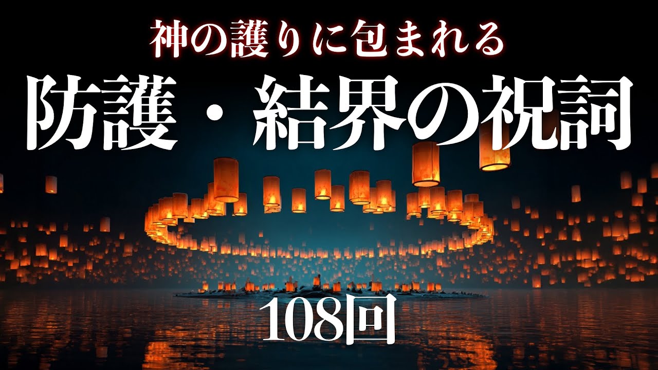 【108回】「防護・結界の祝詞」あなたを護る神の言葉