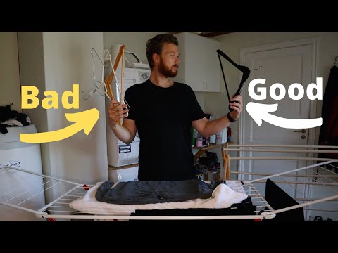 Dry Clothes WITHOUT a Dryer (Using Indoors Drying Rack)