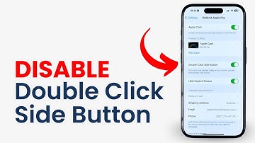 How to Disable Double Click Side Button For Apple Pay on iPhone