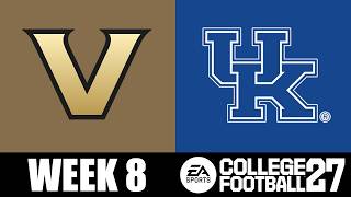 Vanderbilt vs Kentucky - 10/24 Simulation (College Football 27)