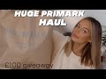 HUGE PRIMARK HAUL & GIVEAWAY- WINTER 2020