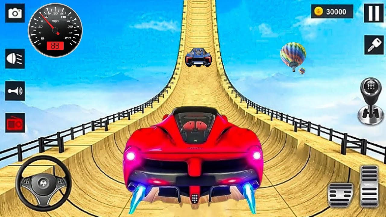 Superhero Mega Ramp Stunt Racing - Extreme Car Driving 3D