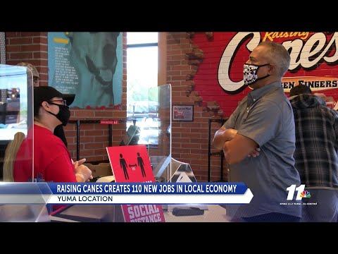 Raising Canes creates 110 jobs in yuma