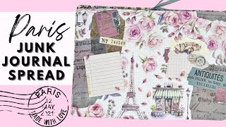 PLAN WITH ME | PARIS JUNK JOURNAL/CREATIVE JOURNAL SPREAD | THE HAPPY PLANNER