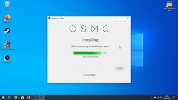 Raspberry Pi installation of the OSMC multimedia center