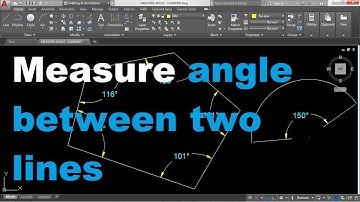 Autocad Measure Angle between Two Lines