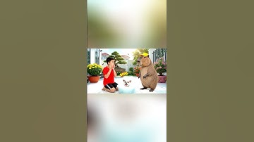 Capy cùng anh giúp bà tắm cho con labubu và cái kết #capybara